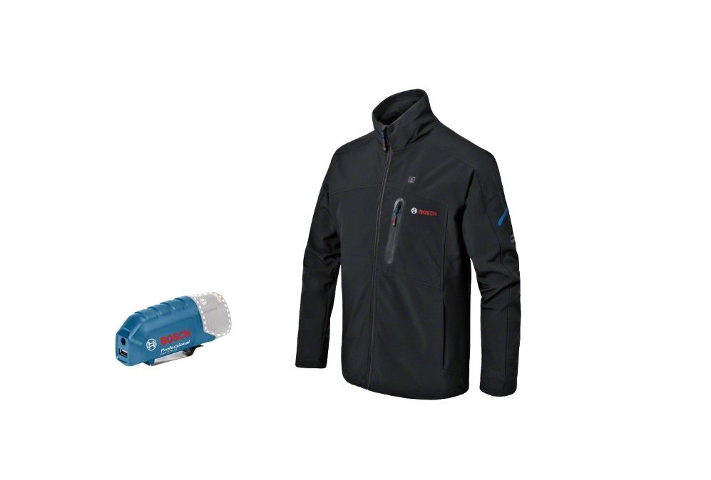 Lämpötakki Bosch GHJ 12; 2XL; 18 V + usb adapteri GAA 12V-21 (ilman akkua ja laturia)