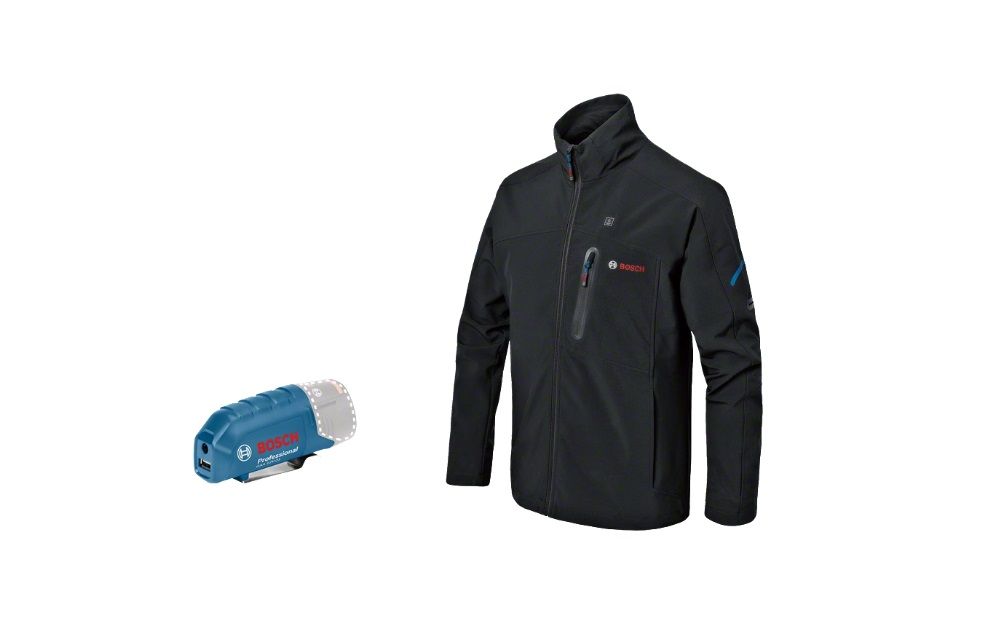 Lämpötakki Bosch GHJ 12; XL; 18 V + usb adapteri GAA 12V-21 (ilman akkua ja laturia)