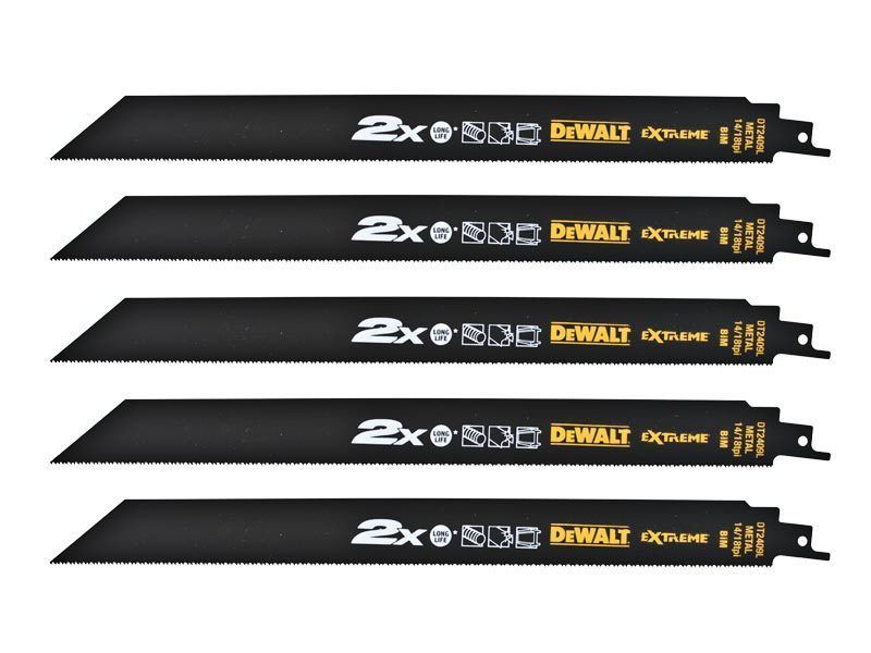 Puukkosahan terät DeWalt DT2409L-QZ; 5 kpl.