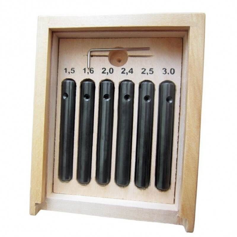 Poranteroituslaite Proxxon; BSG 220; 1,5 - 3 mm; 6 kpl.