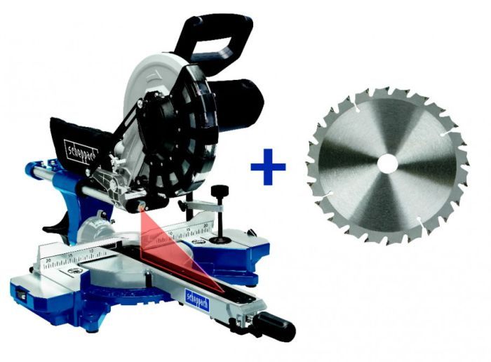 Katkaisu- ja jiirisaha Scheppach HM254 + Katkaisulaikka