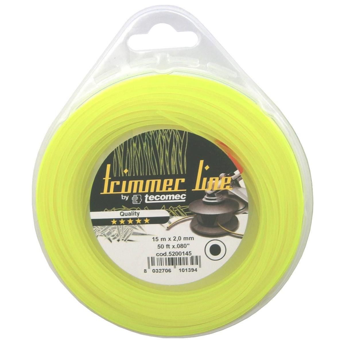 Leikkuulanka Tecomec ET5200145; 2 mm/15 m; pyöreä