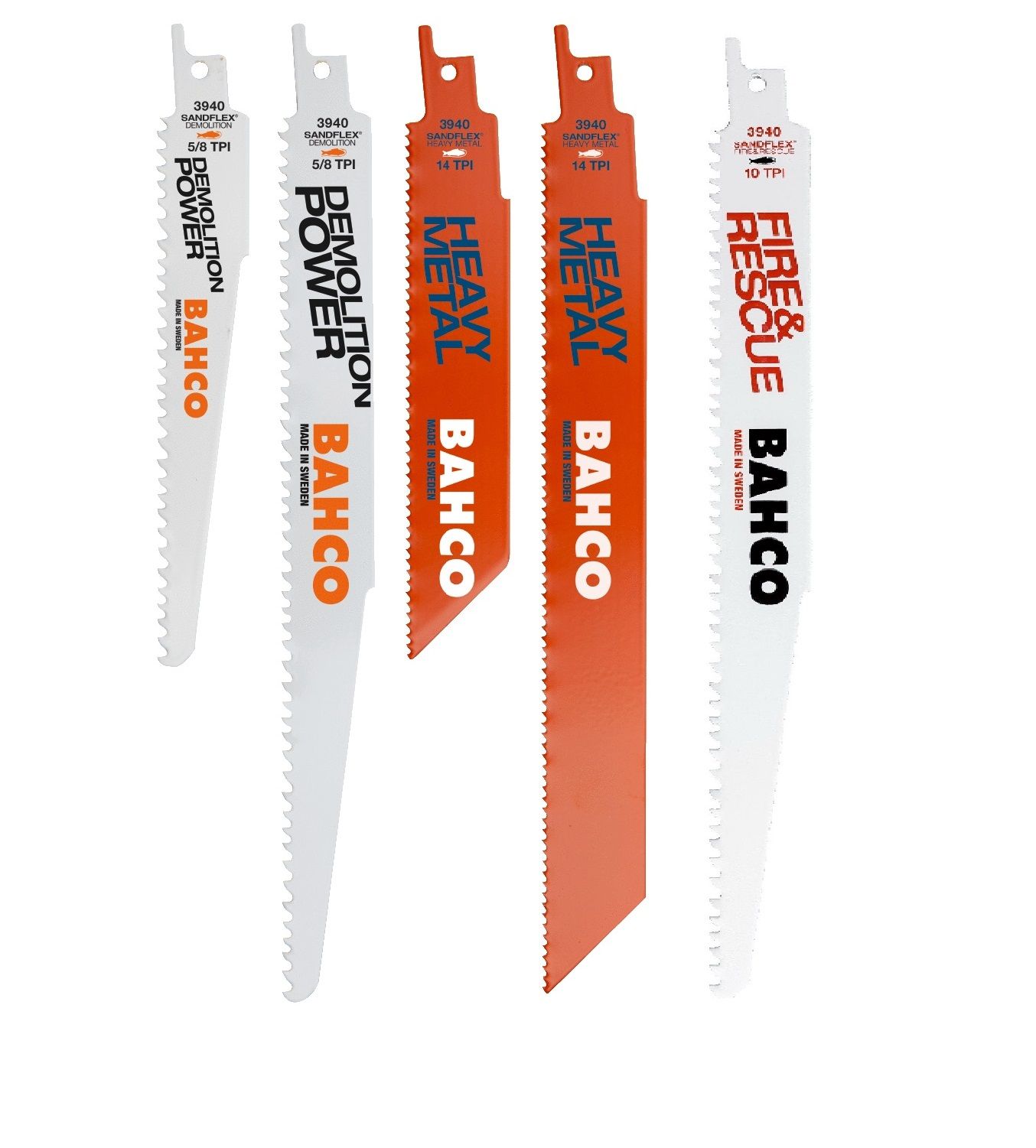 Sahaterä setti Bahco 3940-HDD-SET-5P; 5 kpl.