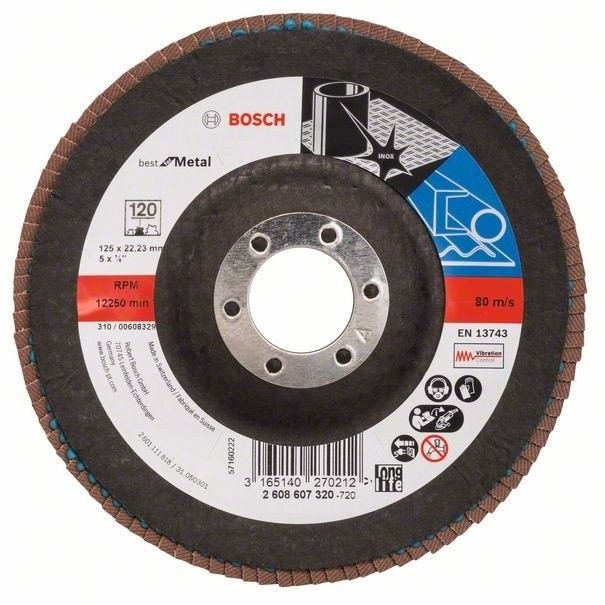 Lamellihiomalaikka  Bosch 2608607320; 125 mm; K120