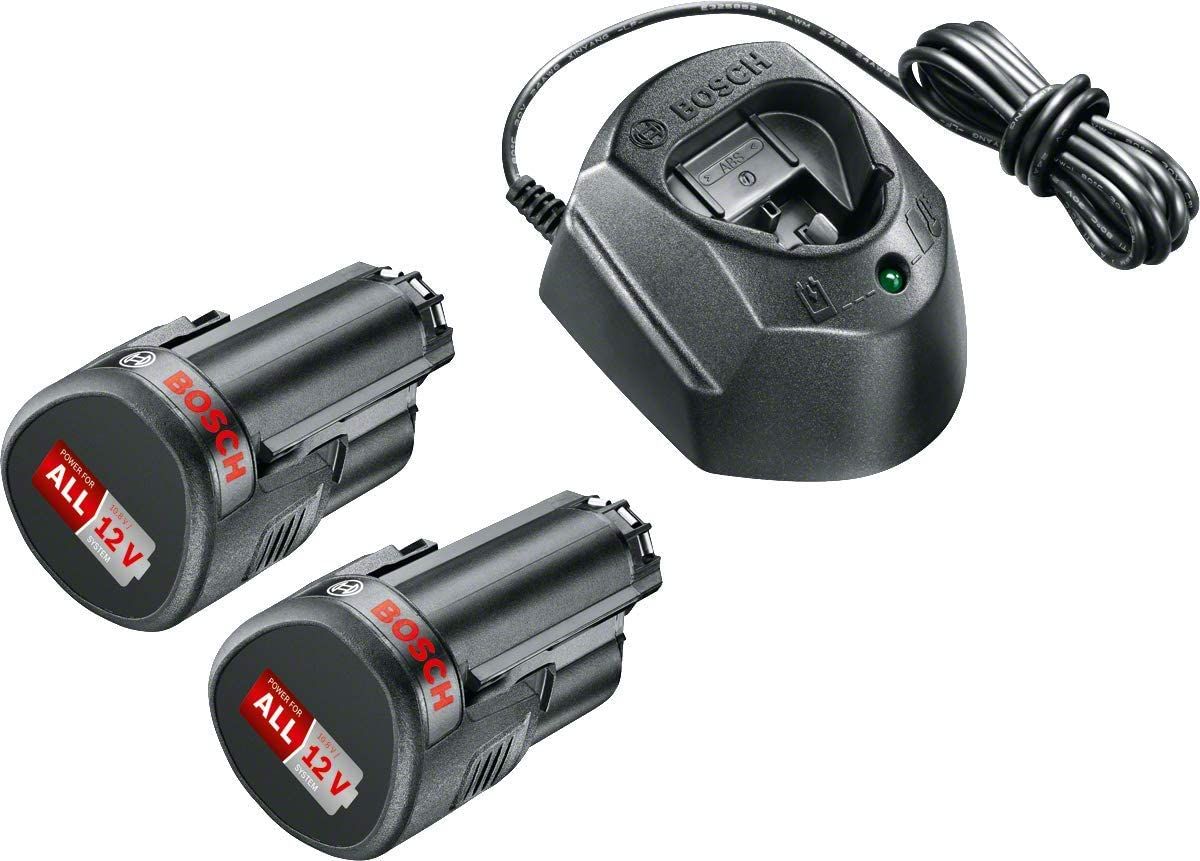Akku Bosch StarterSet PBA 12V; 12 V; 2x1,5 Ah + laturi GAL 1210 CV
