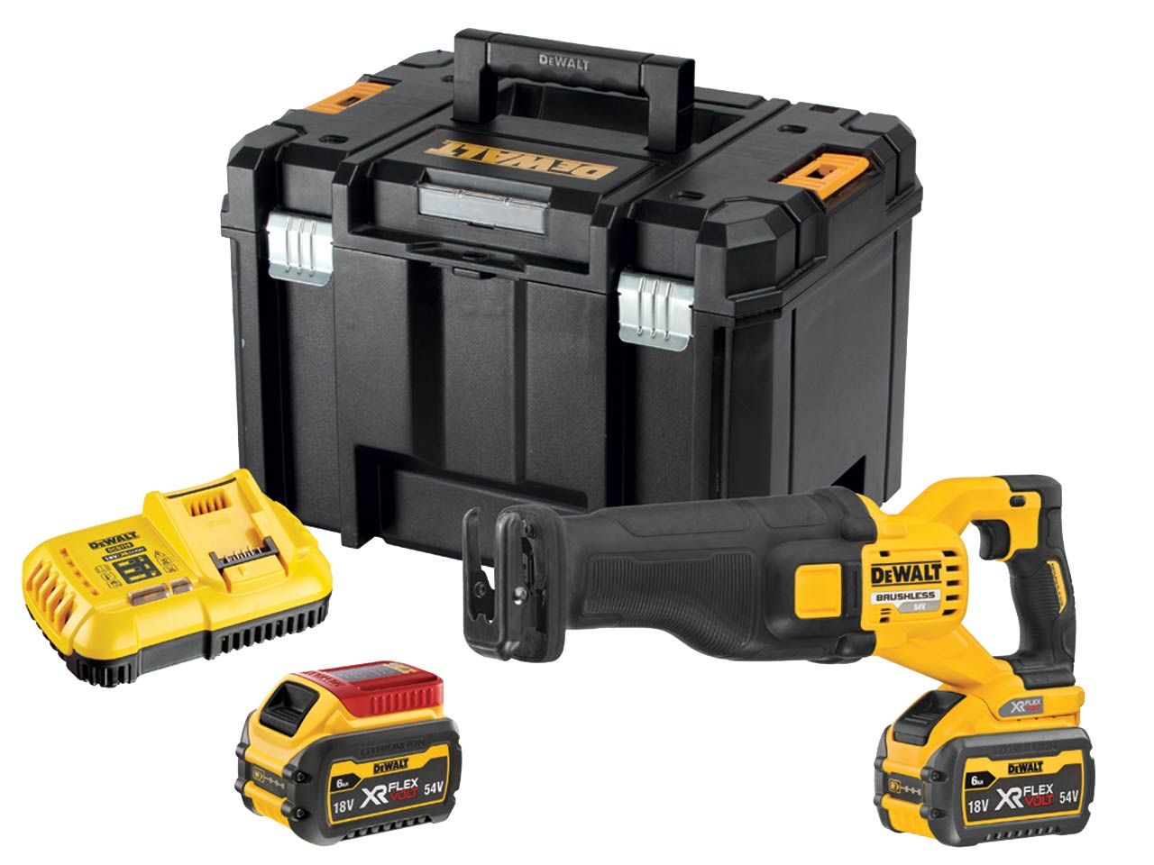 Puukkosaha DeWalt FlexVolt DCS389T2-QW; 54 V; 2x6,0 Ah akku
