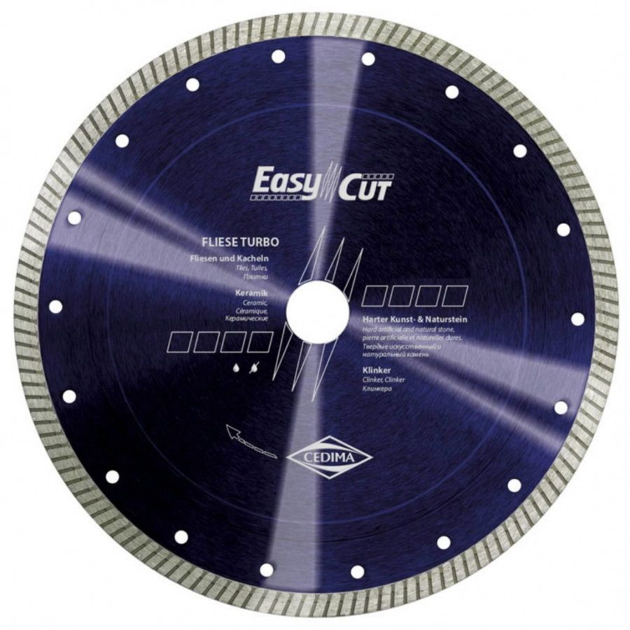Timanttikatkaisulaikka Cedima Fliese Turbo; 125x22,23 mm