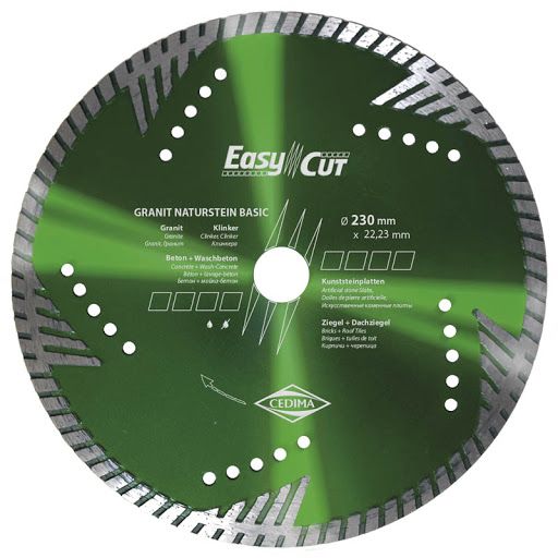 Timanttikatkaisulaikka Cedima Granit Naturstein Basic; 230x22,23 mm
