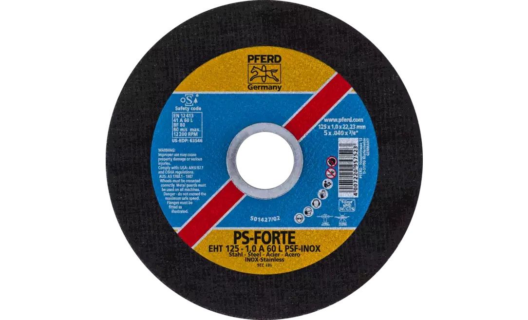 Hiova katkaisulaikka Pferd PSF Classic Steelox; 125x1x22,23 mm