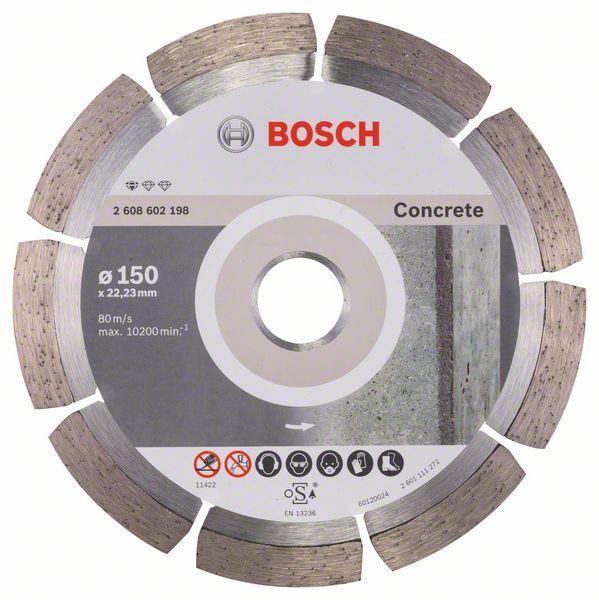 Timanttikatkaisulaikka Bosch PROFESSIONAL FOR CONCRETE; 150 mm