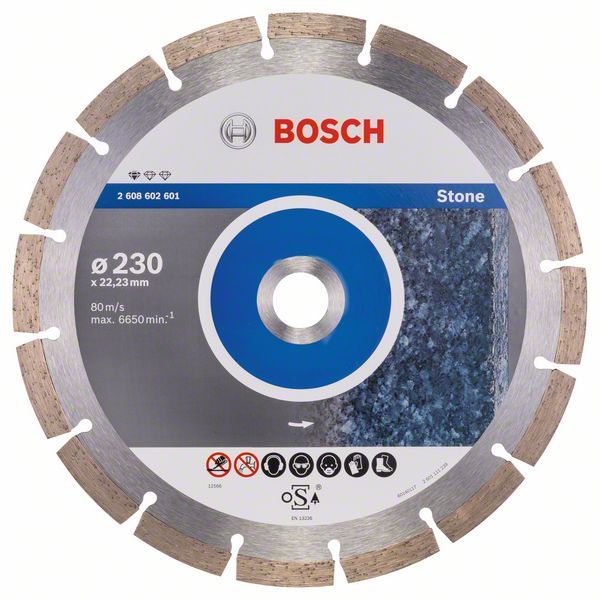 Timanttikatkaisulaikka Bosch PROFESSIONAL FOR STONE; 230 mm