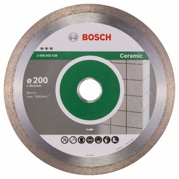 Timanttikatkaisulaikka Bosch PROFESSIONAL FOR CERAMIC; 200 mm