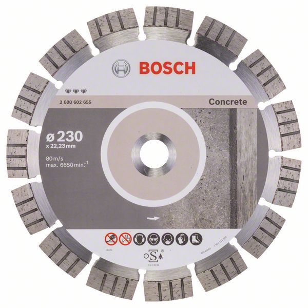 Timanttikatkaisulaikka Bosch BEST FOR CONCRETE; 230 mm