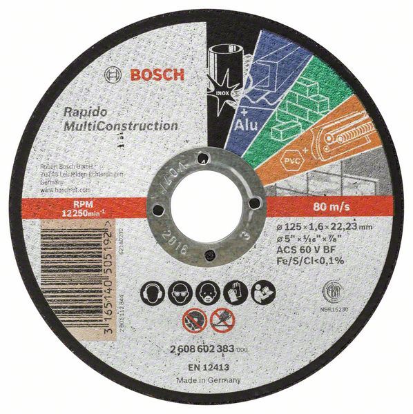 Hiova katkaisulaikka Bosch C60 T BF; 125x1,6 mm