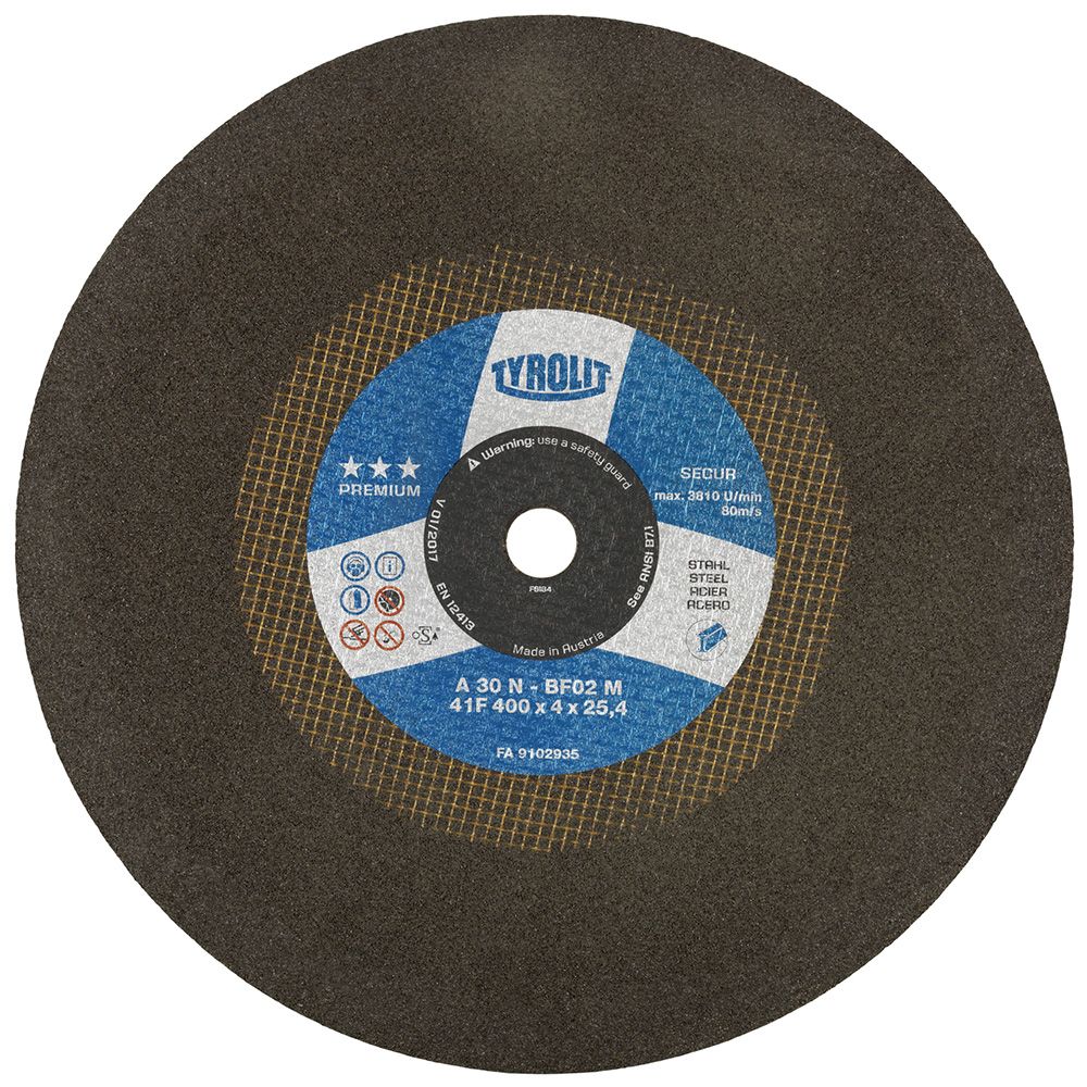 Hiova katkaisulaikka Tyrolit; Ø400x4 mm; 1 kpl.