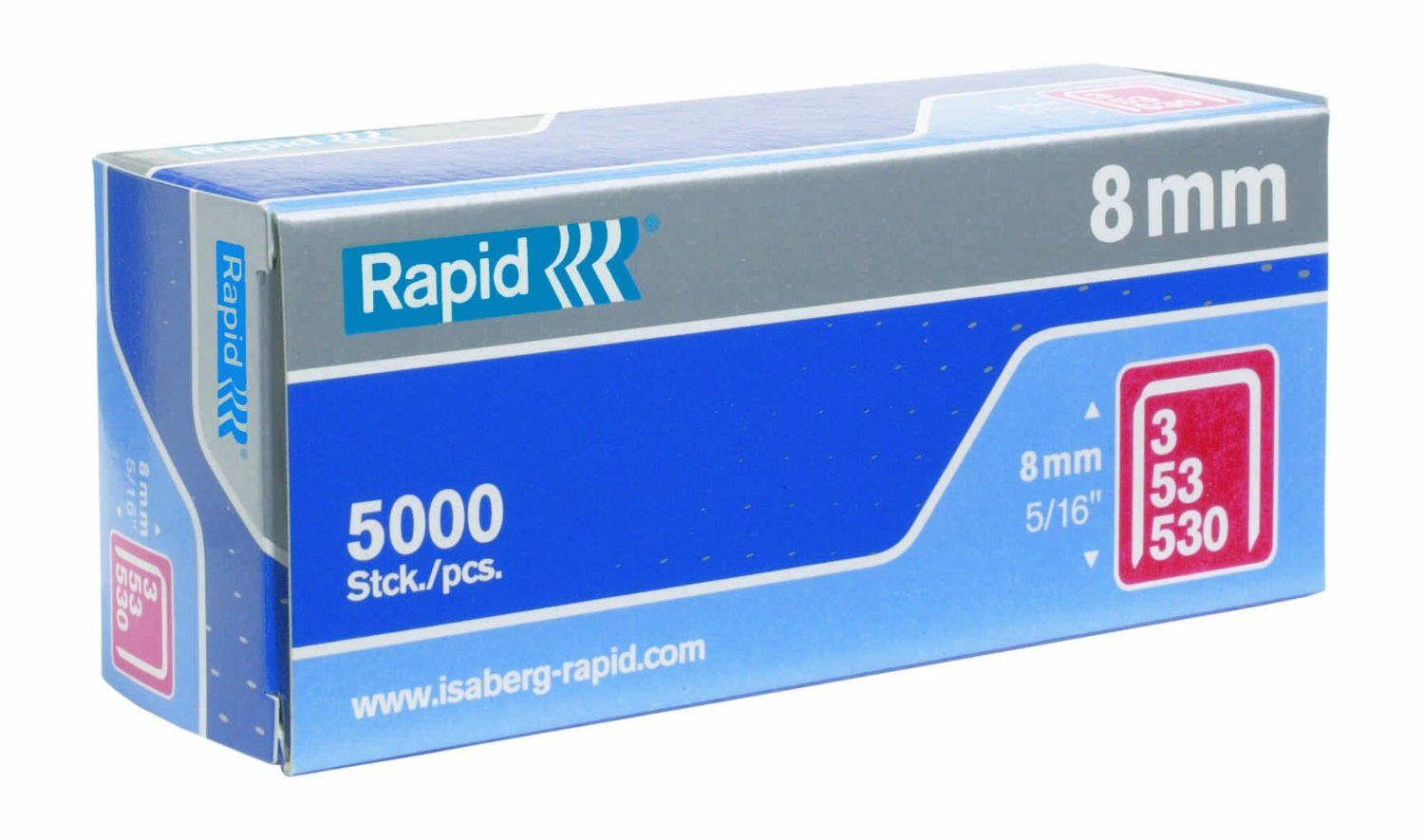 Niitit Rapid, tyyppi 53 11,4x8 mm; 5000 kpl.