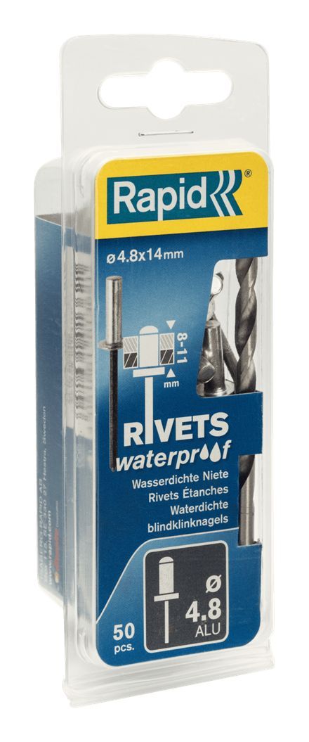Niitit Rapid; 4,8 mm; 14 mm; 50 kpl.
