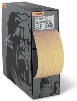 Hiekkapaperirulla Mirka GoldFlex Soft 2912707041; 115mmx25 m; P400