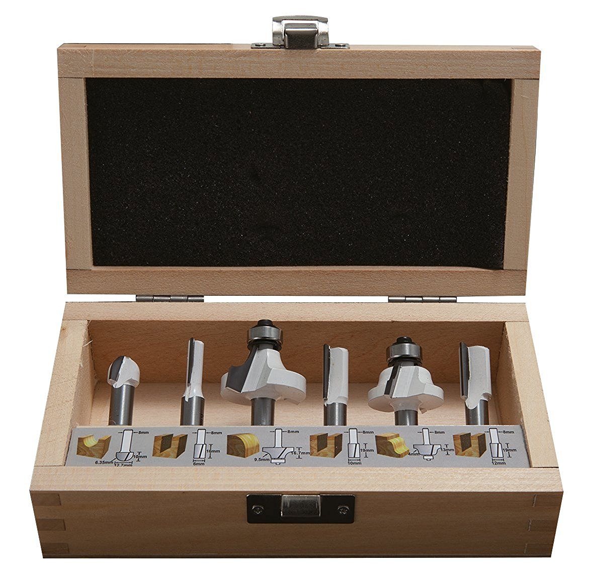 Jyrsinteräsarja  Makita D-53540; 6 kpl.