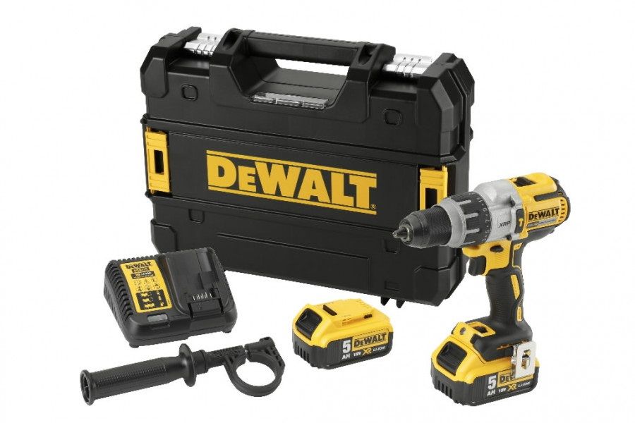 Iskupora / ruuvinväännin DeWalt DCD996P2-QW; 18 V; 2x5,0 Ah akku