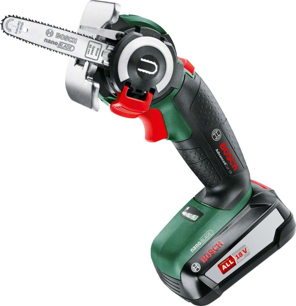 Ketjusaha Bosch Advanced Cut; 18 V; 1x2,5 Ah akku; 6,5 cm laippa