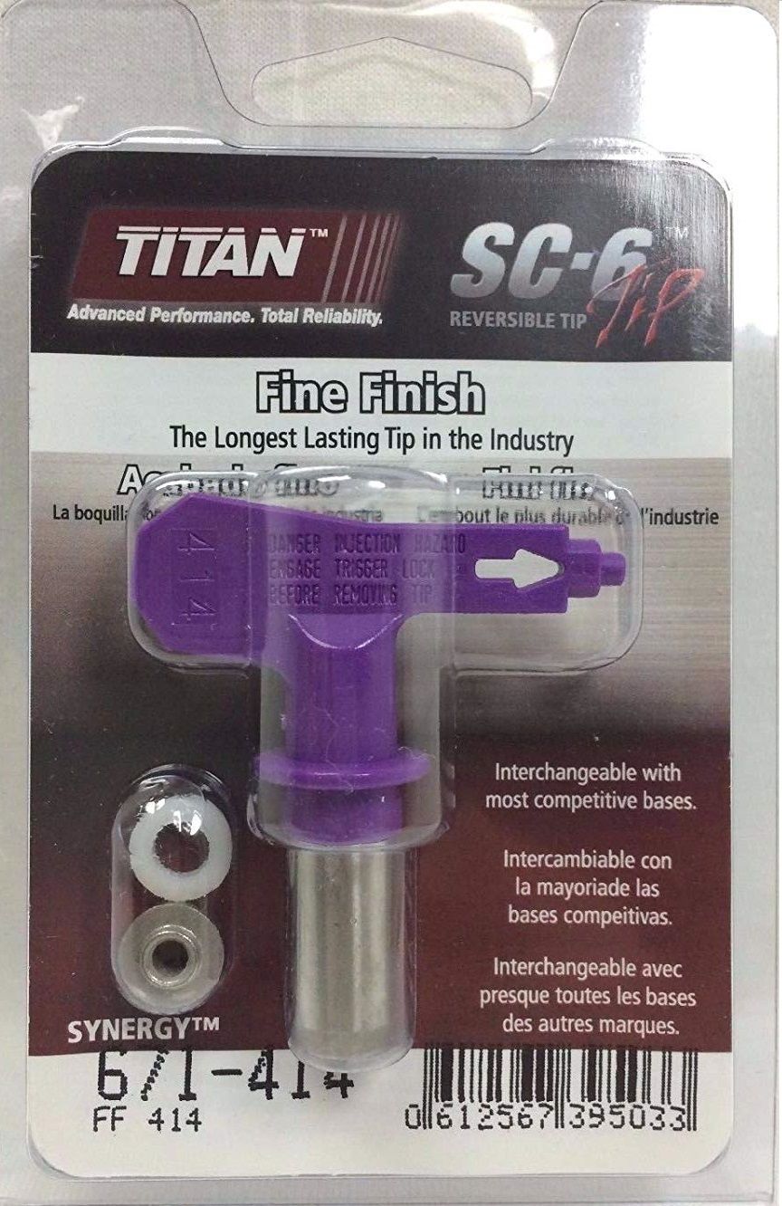 Maaliruiskun suutin Titan Fine Finish 414
