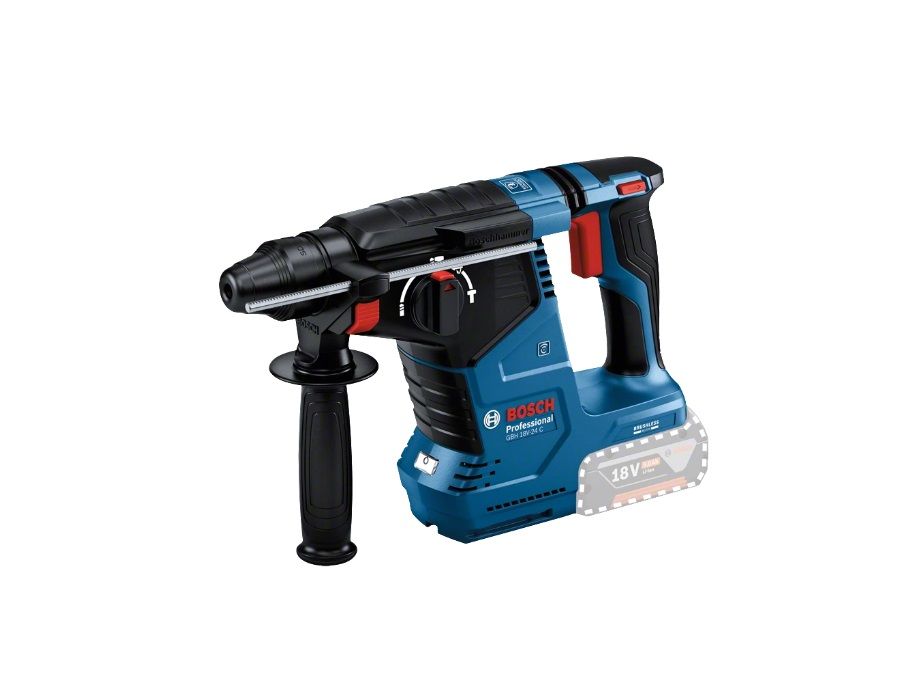 Akkukäyttöinen poravasara Bosch GBH 18V-24 C Professional; 18 V; 2,4 J; SDS-plus (ilman akkua ja laturia) + L-BOXX 238