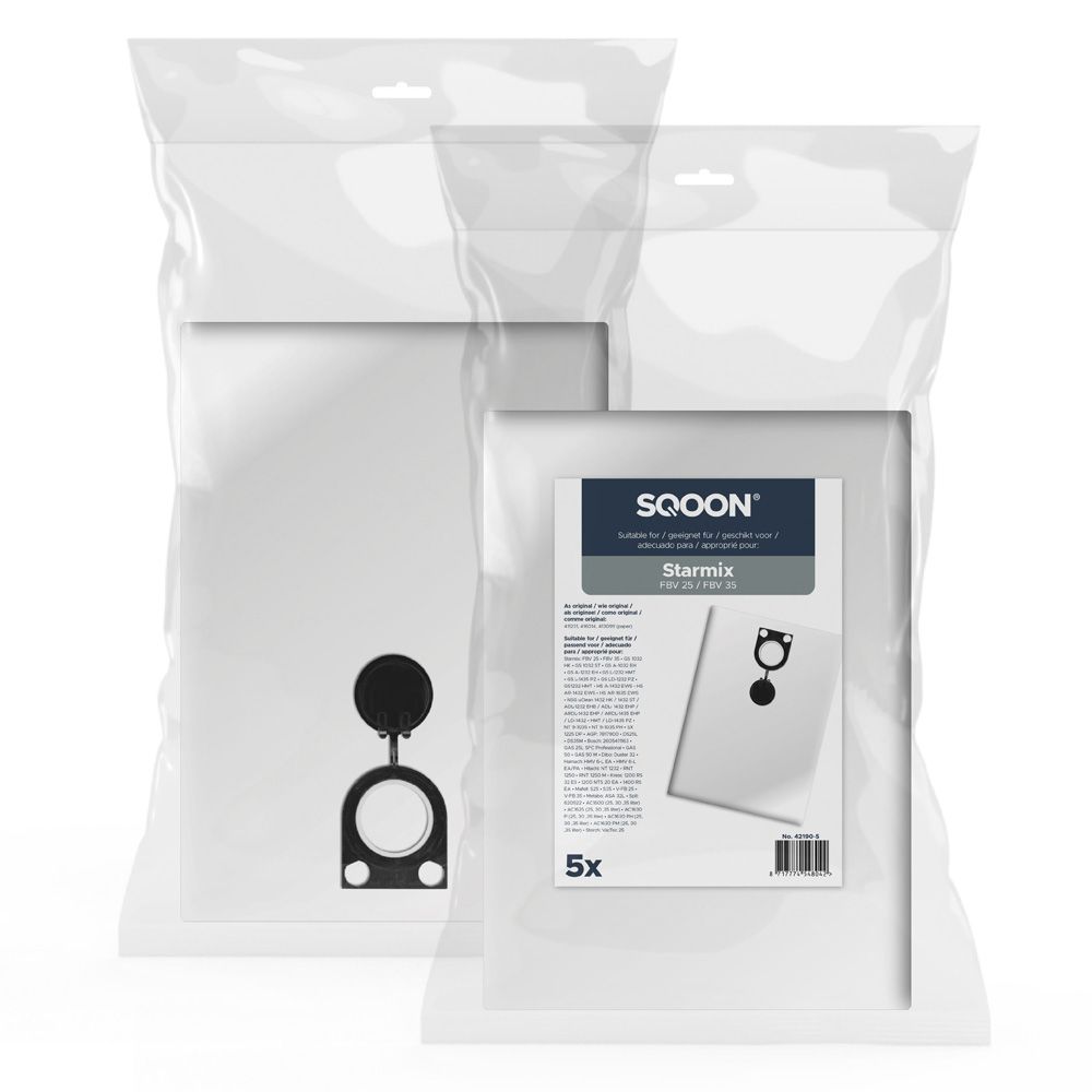 Kangaspölypussi SQOON 42190-5; Starmix FBV 25/35; 5 kpl.