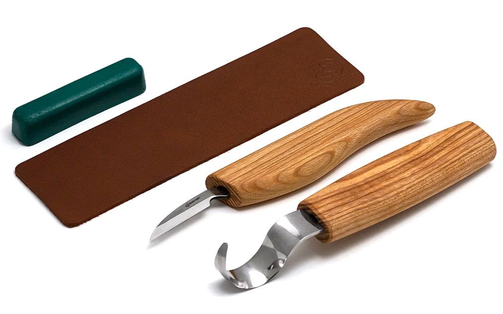 Veistosarja BeaverCraft S02; 4 kpl.; lusikoiden ja muiden puutuotteiden veistämiseen