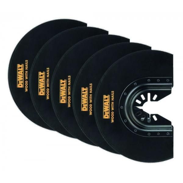 Puolipyöreä segmenttisahanterä DeWalt DT20729-QZ; 100 mm; 5 kpl.