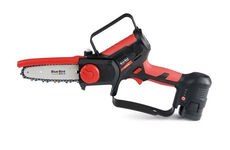 Moottorisaha oksien karsimiseen Blue Bird CS 22-07; 21 V; 1x5,0 Ah akku; laippa 17,5 cm