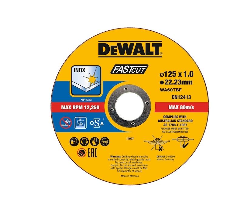 Hiova katkaisulaikka DeWalt DT20540-QZ; 125 mm; 100 kpl.