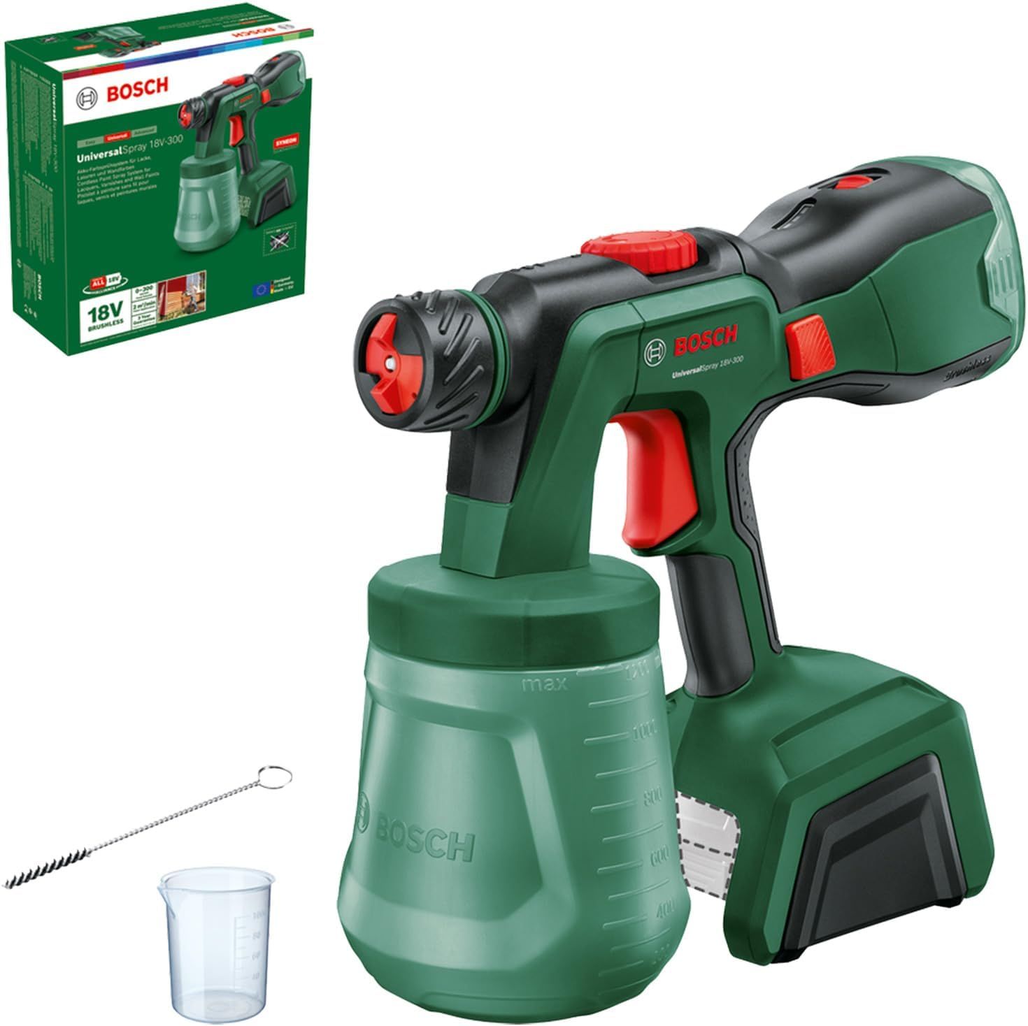 Maaliruisku Bosch UniversalSpray 18V-300; 18 V (ilman akkua ja laturia)