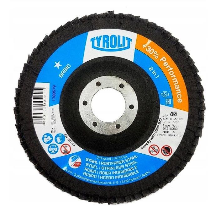 Lamellihiomalaikka  Tyrolit T34659314; 125x22,23 mm