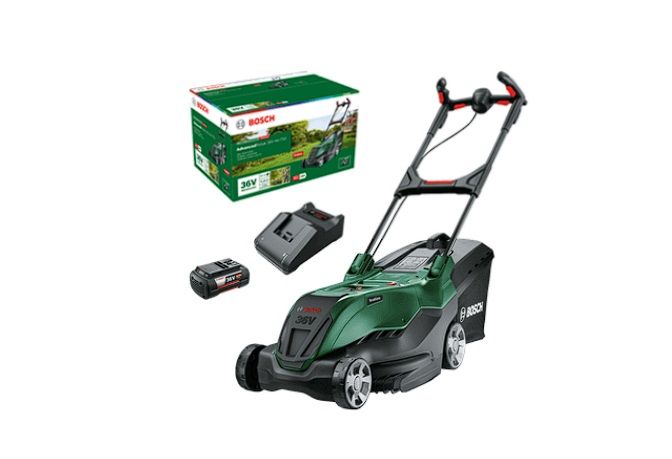 Akkukäyttöinen ruohonleikkuri Bosch AdvancedRotak 36V-44-750; 36 V; 1x6,0 Ah akku