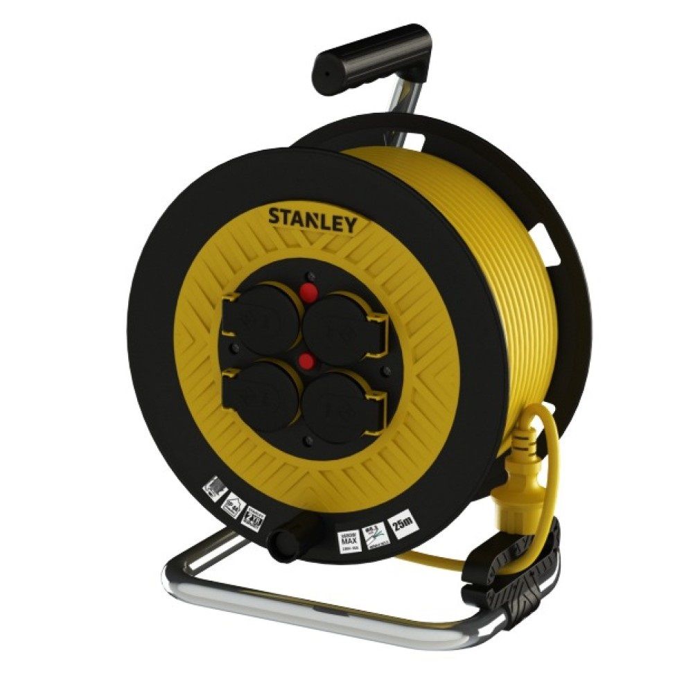 Jatkojohto kelalla Stanley SXECFL2RBVE; 40 m; 3x1,5 mm²