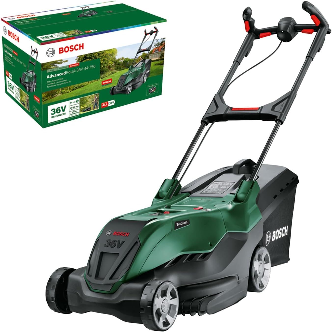 Ruohonleikkuri Bosch AdvancedRotak 36V-44-750; 36 V (ilman akkua ja laturia)