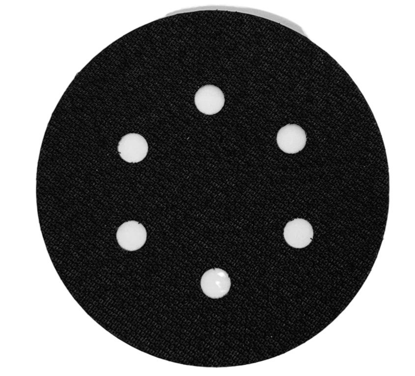 Hionta-, kiillotustyynyn tarra Padeliai 0003; 150 mm; jossa 6 reikää