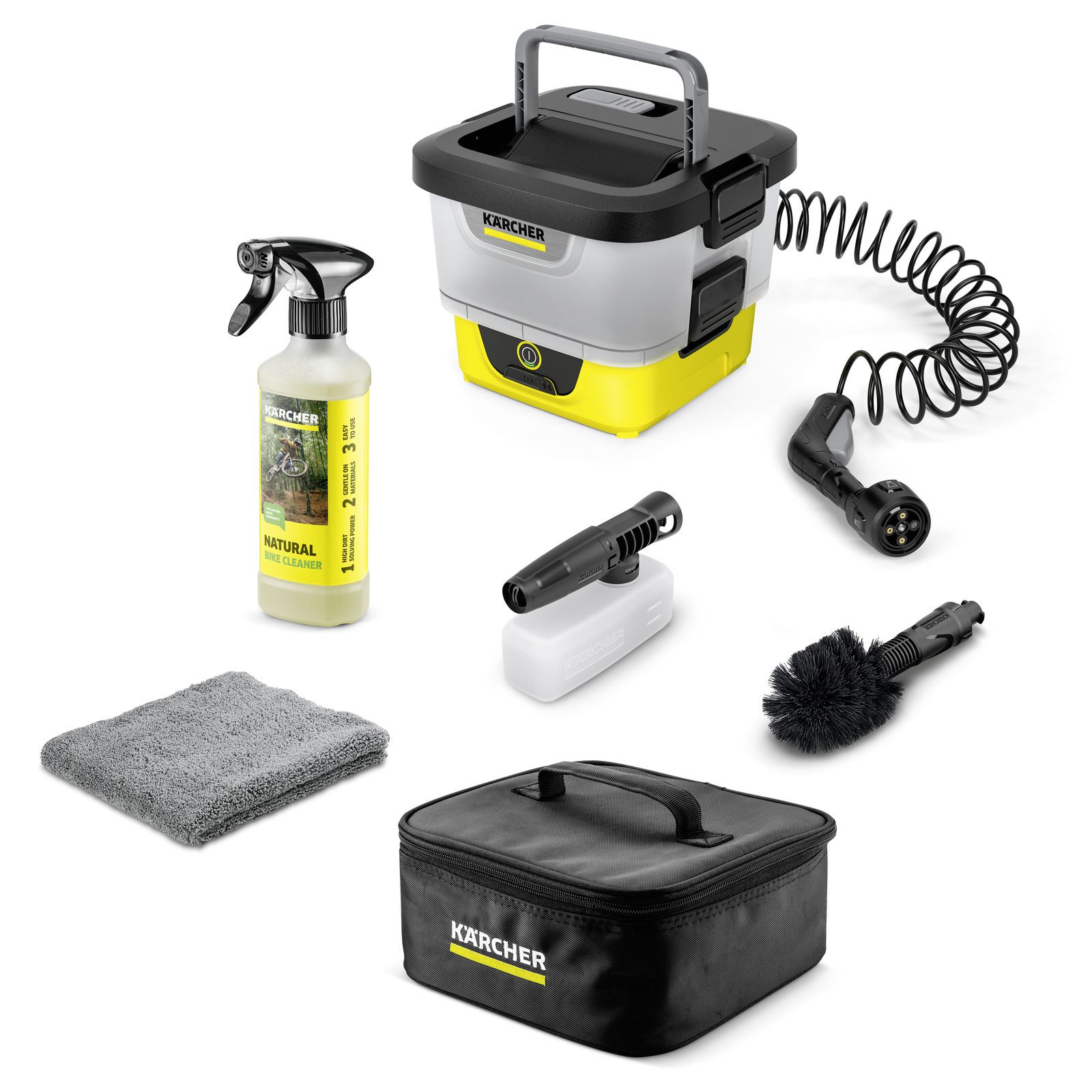 Kannettava matalapainepesuri Karcher OC 4 + Bike Kit