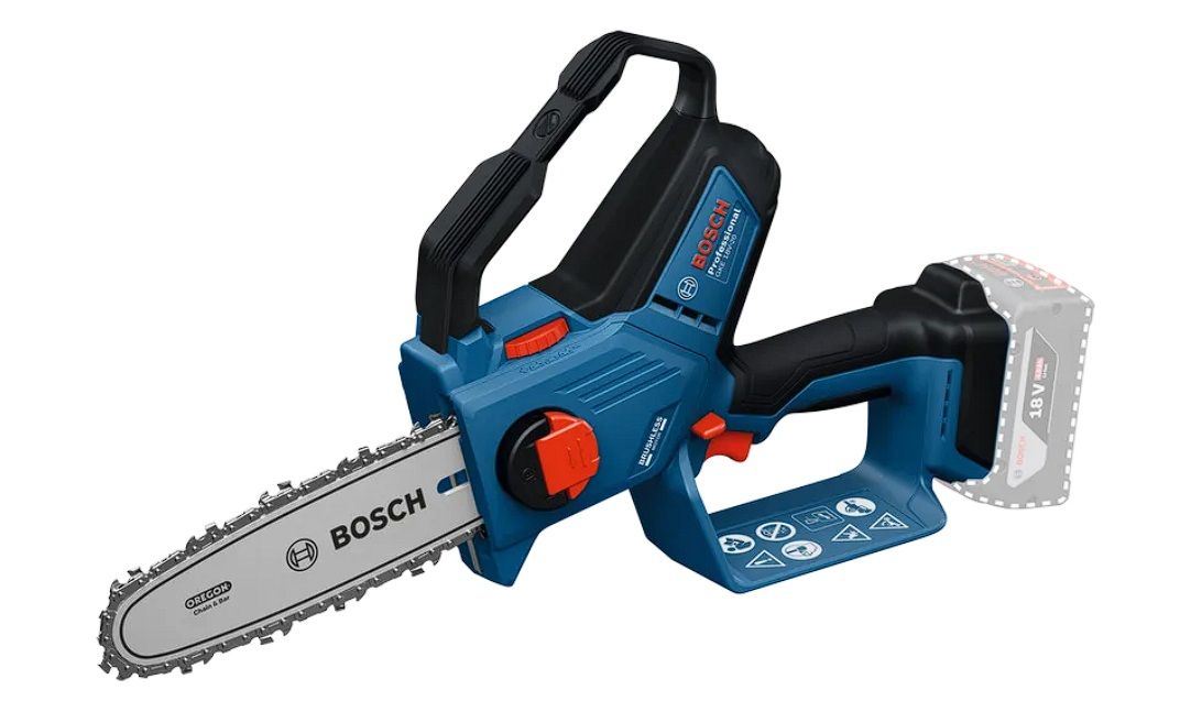 Moottorisaha oksien karsimiseen Bosch GKE 18V-20 Professional; 18 V; 20 cm laippa (ilman akkua ja laturia)