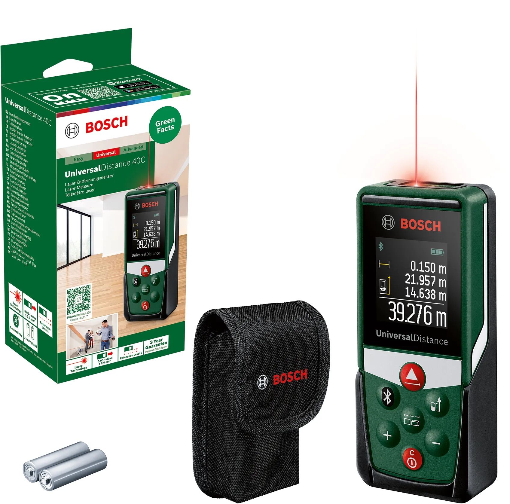 Laseretäisyysmittalaite Bosch Universal Distance 40C