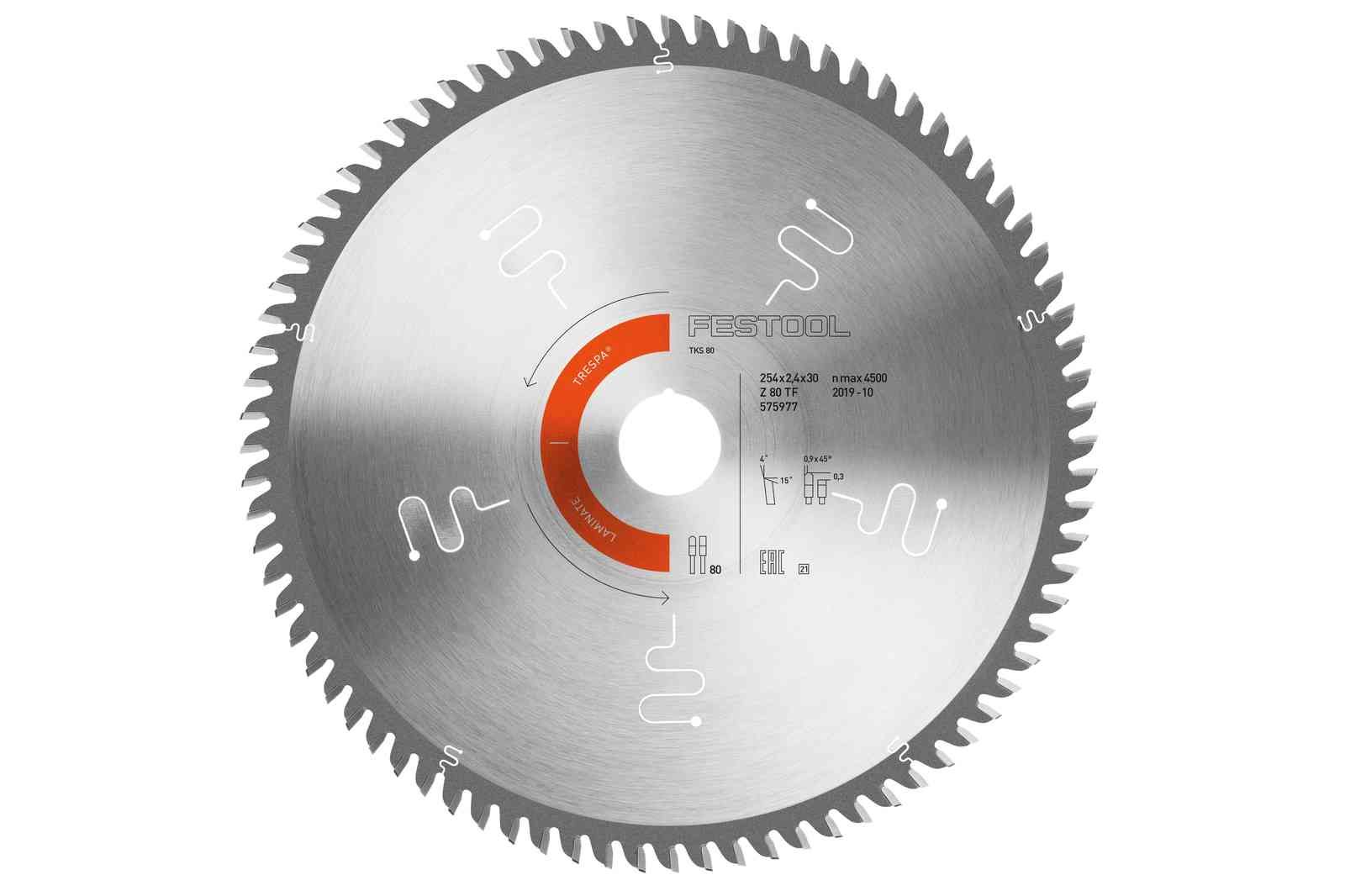 Katkaisulaikka laminaatille Festool HW 575977; 254x30 mm; Z80