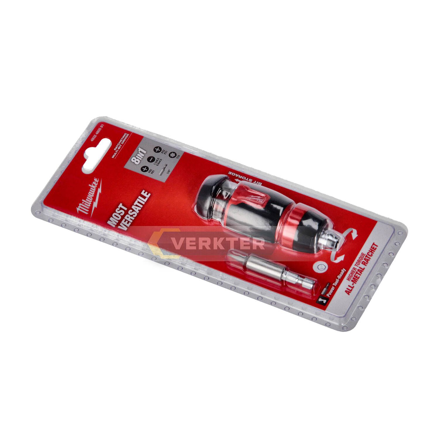 Ruuvimeisselin kahva Milwaukee 4932480581 + ruuvivääntimen päät