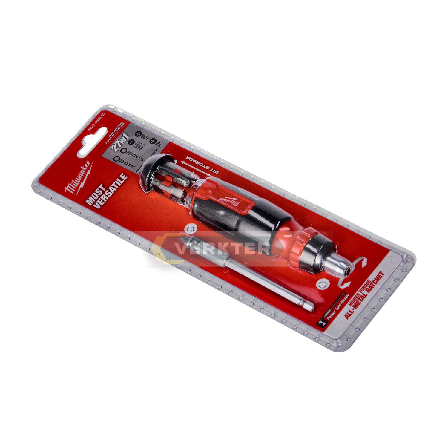 Ruuvimeisselin kahva Milwaukee 4932480583 + ruuvivääntimen päät