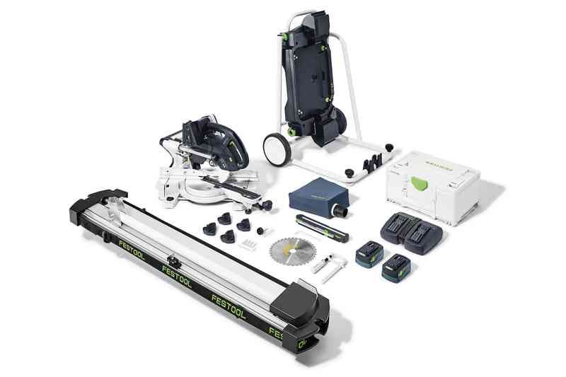 Katkaisu- ja jiirisaha Festool KSC 60 EB 5,0 I-UG-Set KAPEX; 2x18 V; 2x5,0 Ah akku