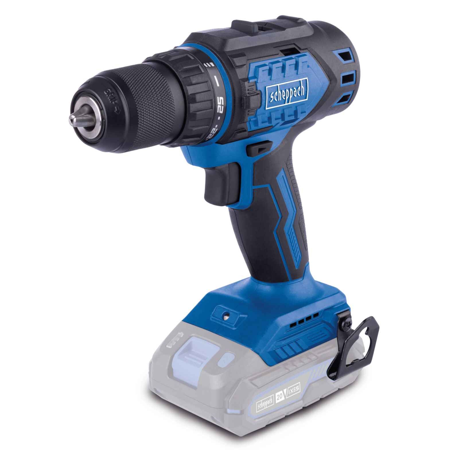 Pora/ruuvinväännin Scheppach BC-DD60-X; 20 V (ilman akkua ja laturia)