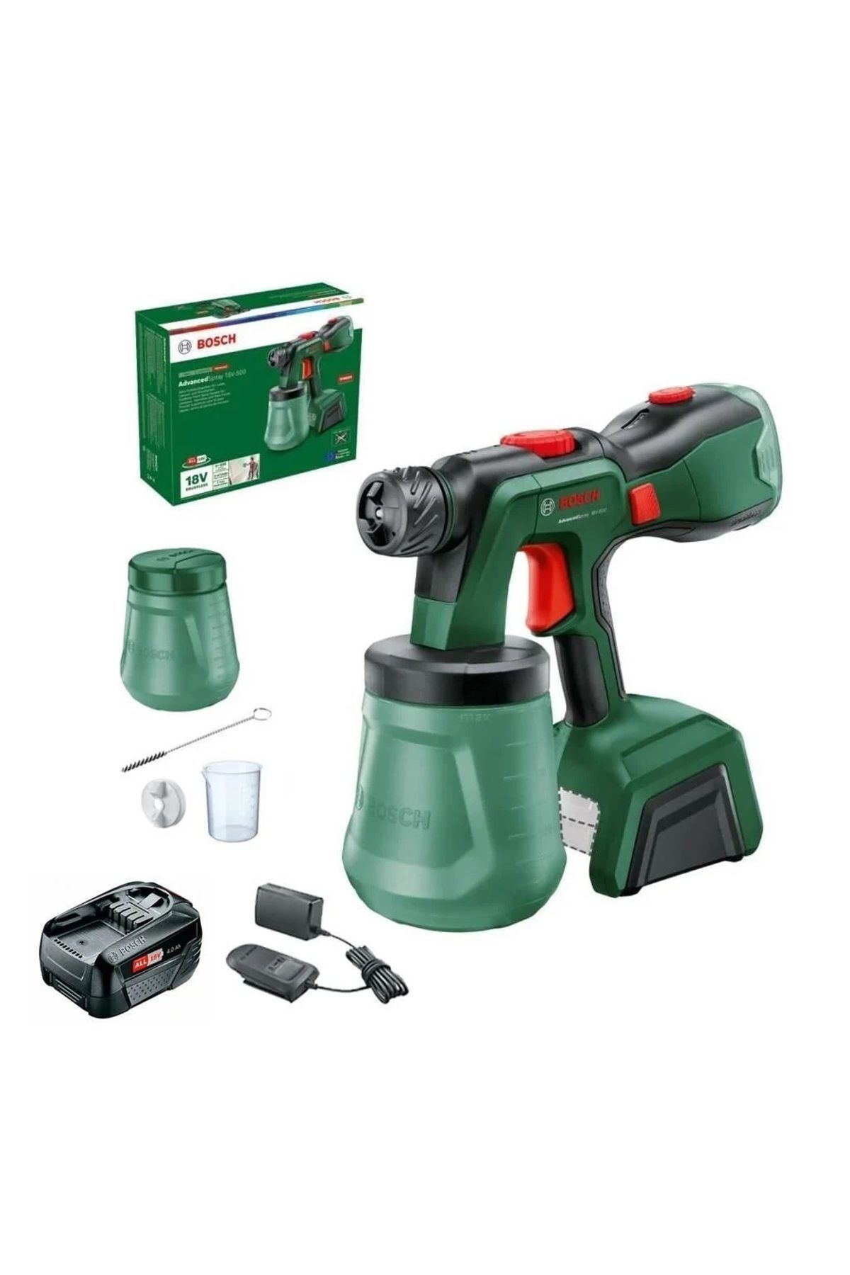 Maaliruisku Bosch AdvancedSpray 18V-500; 18 V; 1x4,0 Ah akku