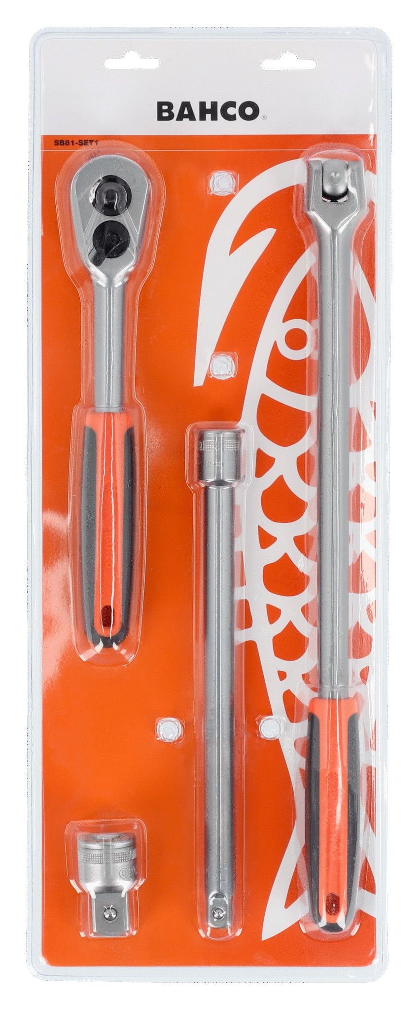 Työkalusarja  Bahco SB81-SET1; 1/2''; 4 kpl.