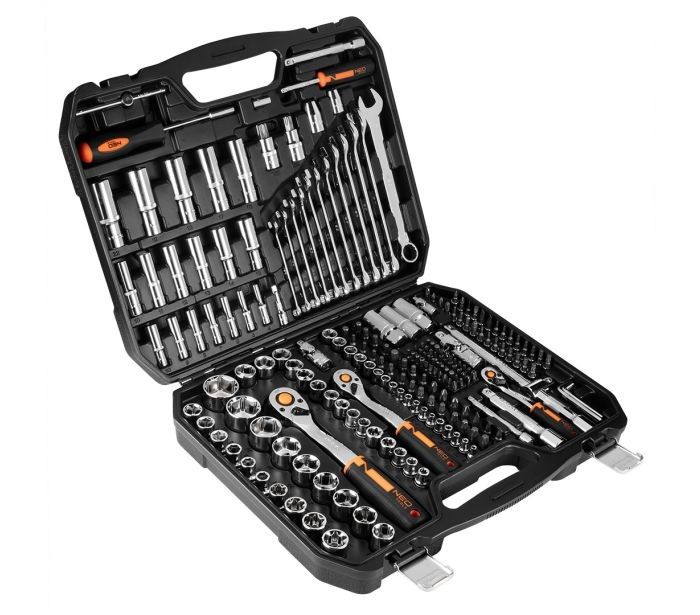 Työkalusarja  Neo 10-076; 1/2''; 3/8''; 1/4''; 219 kpl.