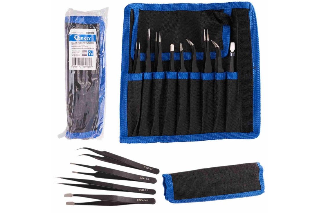 Pinsettisarja Geko G02709; 9 kpl.